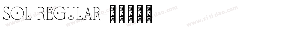 Sol Regular字体转换
